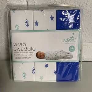 Aden by Aden + Anais Wrap Swaddle 3-pk